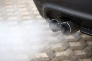 carbon monoxide exhaust from vehicle